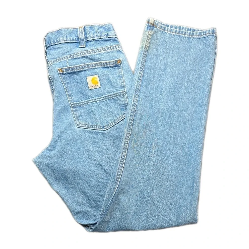 Carhartt Jeans Men's 32x30 Blue Relaxed Fit Medium Wash BD5119-M